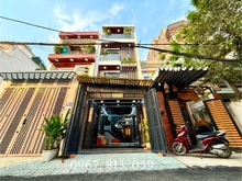 Hình ảnh Nhà mới 1 sẹc ngắn Hà Huy Giáp, DT:4x18M, Trệt, 3 Lầu, 4PN, Sân thuọng