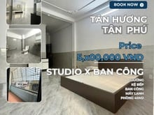 Hình ảnh Trống 2 phòng ngủ và 1 Studio ban công 40m2 ngay THCS Võ Thành Trang