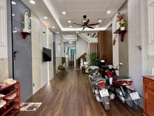 Hình ảnh 💯NGAY HOA VIÊN🌿🍃Nhà đẹp đường 12m khu Bình Phú 4x18m 4 tầng 5PN 5WC