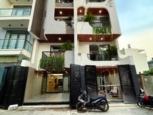 Hình ảnh Nhà DT:4.5x17M, Lửng, 3 Lầu, 4PN, P.thờ, P.Xông hơi, Gara ô tô, S,thg
