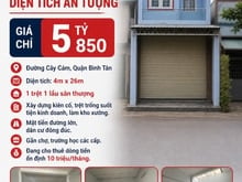 Hình ảnh Bán nhà mặt tiền kinh doanh DIỆN TÍCH ẤN TƯỢNG