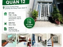 Hình ảnh Bán nhà 3 tầng hẻm ô tô đường Trường Chinh, giáp KDC An Sương, Quận 12