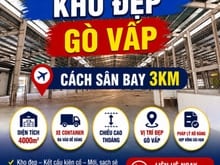Hình ảnh 4000m2 kho GÒ VẤP. Có cắt nhỏ. Cách sân bay 3k'm. Cont. pccc
