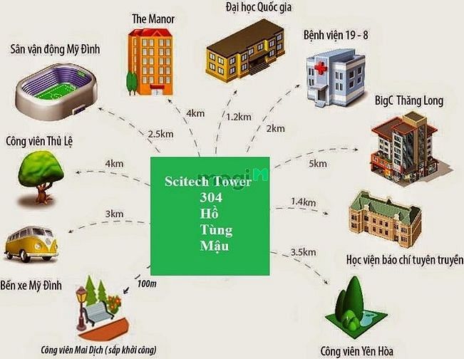Scitech Tower - 304 Hồ Tùng Mậu