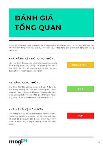 Phân tích dự án Lovera Vista