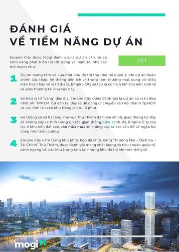 Phân tích dự án Empire City Thủ Thiêm
