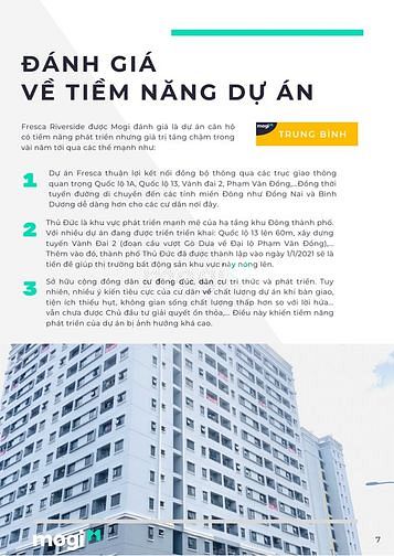 Phân tích dự án Fresca Riverside