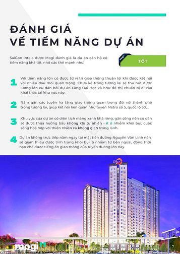 Phân tích dự án Sài Gòn Intela