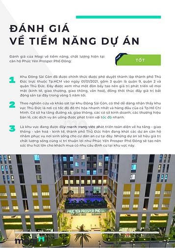 Phân tích dự án Prosper Phố Đông