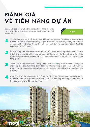 Phân tích dự án Paris Hoàng Kim