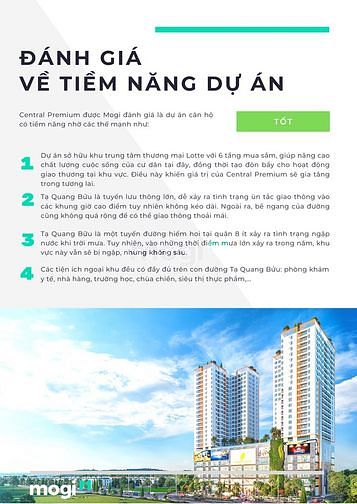 Phân tích dự án Central Premium