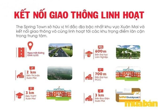 Khu đô thị The Spring Town Xuân Mai