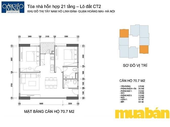 B1-B2 Tây Nam Linh Đàm