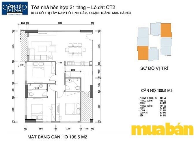 B1-B2 Tây Nam Linh Đàm