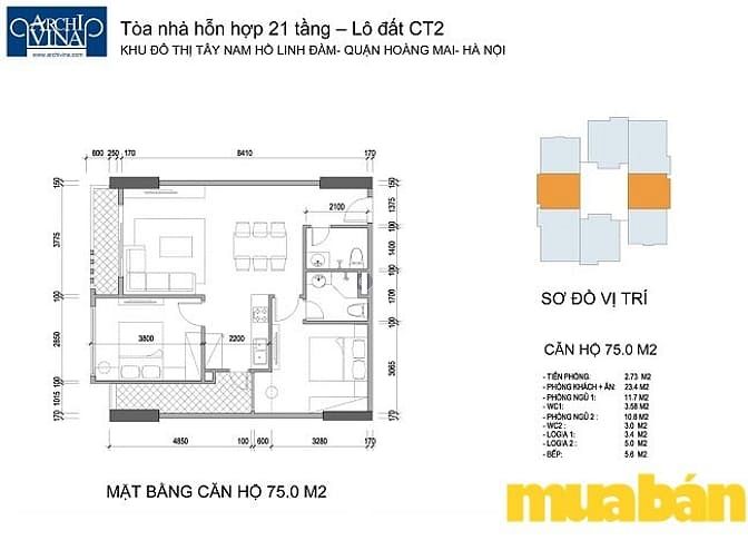 B1-B2 Tây Nam Linh Đàm