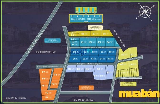 Khu dân cư nhà máy ALWELL - Phú Mỹ City 1