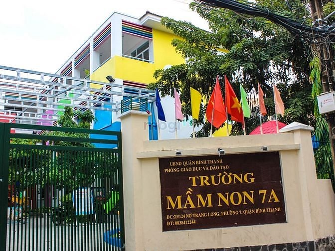 Phường 7, Trường Mầm Non 7A, Hẻm 23 Nơ Trang Long