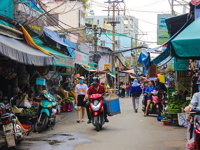 Chợ phường 24. Hẻm Bùi Đình Túy