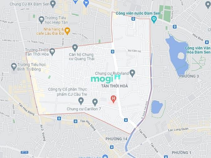 Bản đồ quy hoạch Tân Thới Hòa