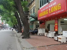 Góc đường Đê la Thành, phường Giảng Võ, chiều