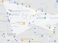 Vị trí địa lý phường Phú Thạnh quận Tân Phú