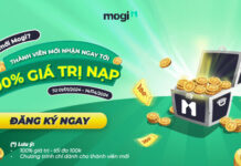 Mogi khuyến mãi thành viên mới
