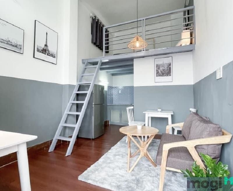 Phòng trọ gác lửng thiết kế đẹp mắt