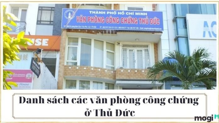 Thông tin văn phòng công chứng Thủ Đức