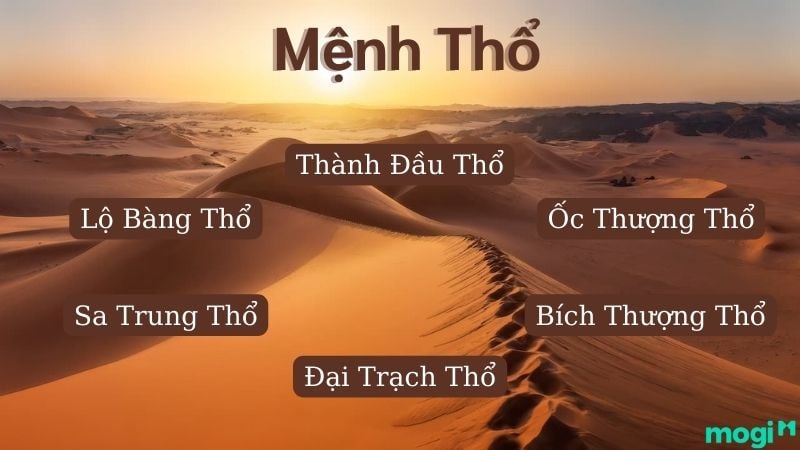 Nạp âm của người mệnh Thổ 
