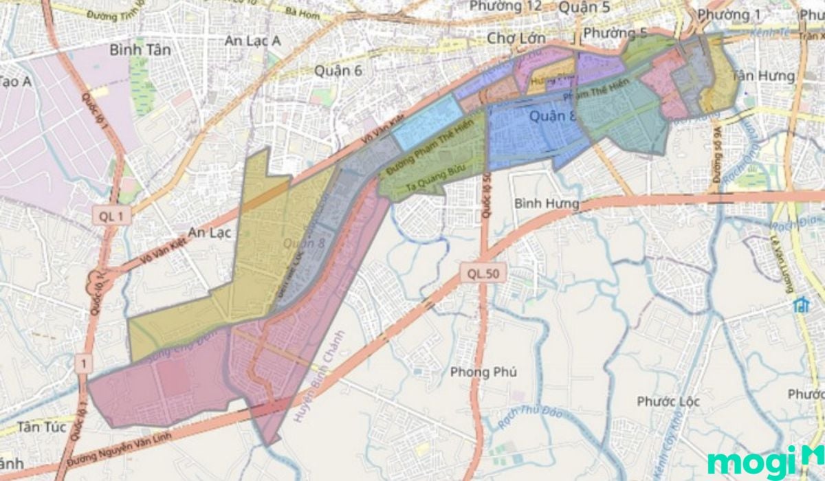 Bản đồ quận 8