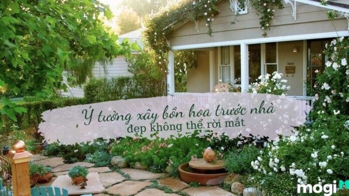 xây bồn hoa trước nhà
